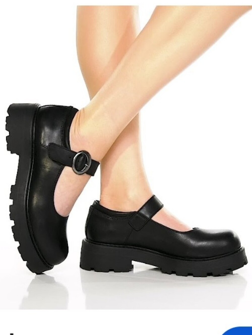 Vagabond Cosmo 2.0 Black Mary Jane Shoes with Buckle Strap Size 8